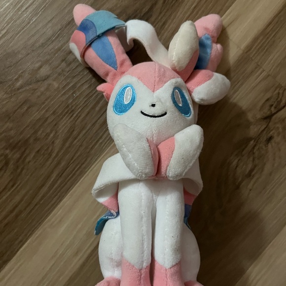 Pokémon Other - Pokemon Sylveon Pocket Monsters Sanei Sitting Plush Japan Nintendo 9 Inch